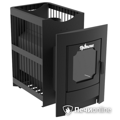 Дровяная банная печь Протопи 14 Сетка со стеклом в Звенигороде